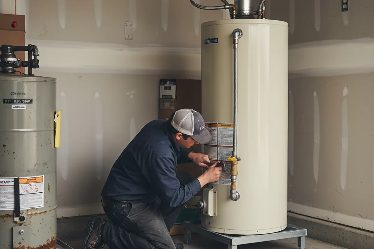 Water heater and shutoff valve replacement in Moorestown